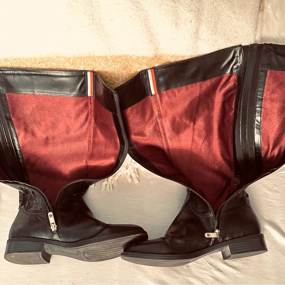 Tommy Hilfiger Idina 2 Riding Boots Black Leather Size 9.5 - Picture 7 of 7